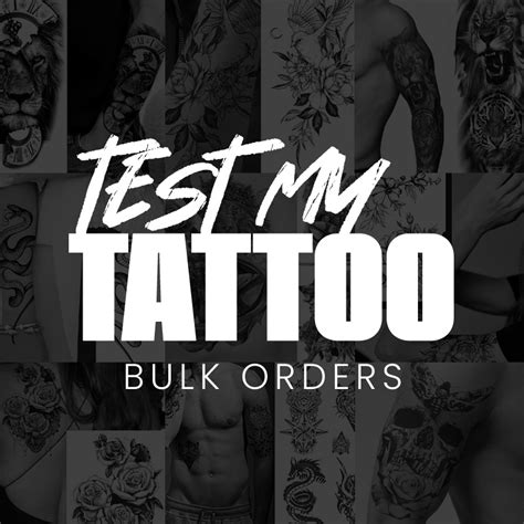 custom temporary tattoo bulk
